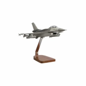 Lockheed Martin F-16 Fighting Falcon Clear Canopy w/Full Armament Large Mahogany Model