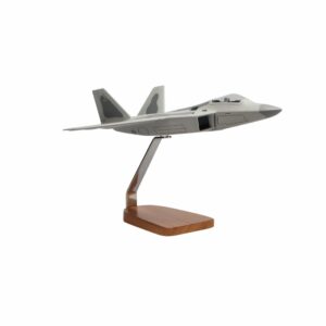 Lockheed Martin F-22 Raptor Clear Canopy Large Mahogany Model