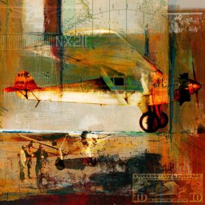 Charles Lindburgh & Spirit of St. Louis - Ryan NYP - First Across the Pond Frank Martin Aviation Art Print