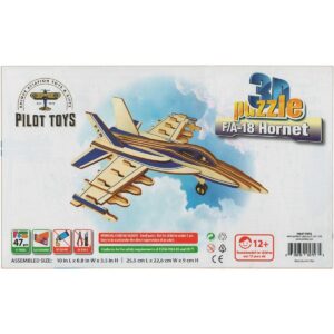Pilot Toys Premium F/A-18 Hornet 3D Puzzle: STEM Aviation Adventure