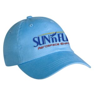 SUN 'n FUN Blue Sky Unstructured Ball Cap: Comfortable, Eye-Catching Headwear for Aviation Enthusiasts