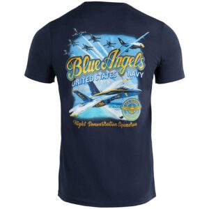 U.S. Navy Blue Angels Flight Demonstration Team T-Shirt by Aeroplane Apparel Co.