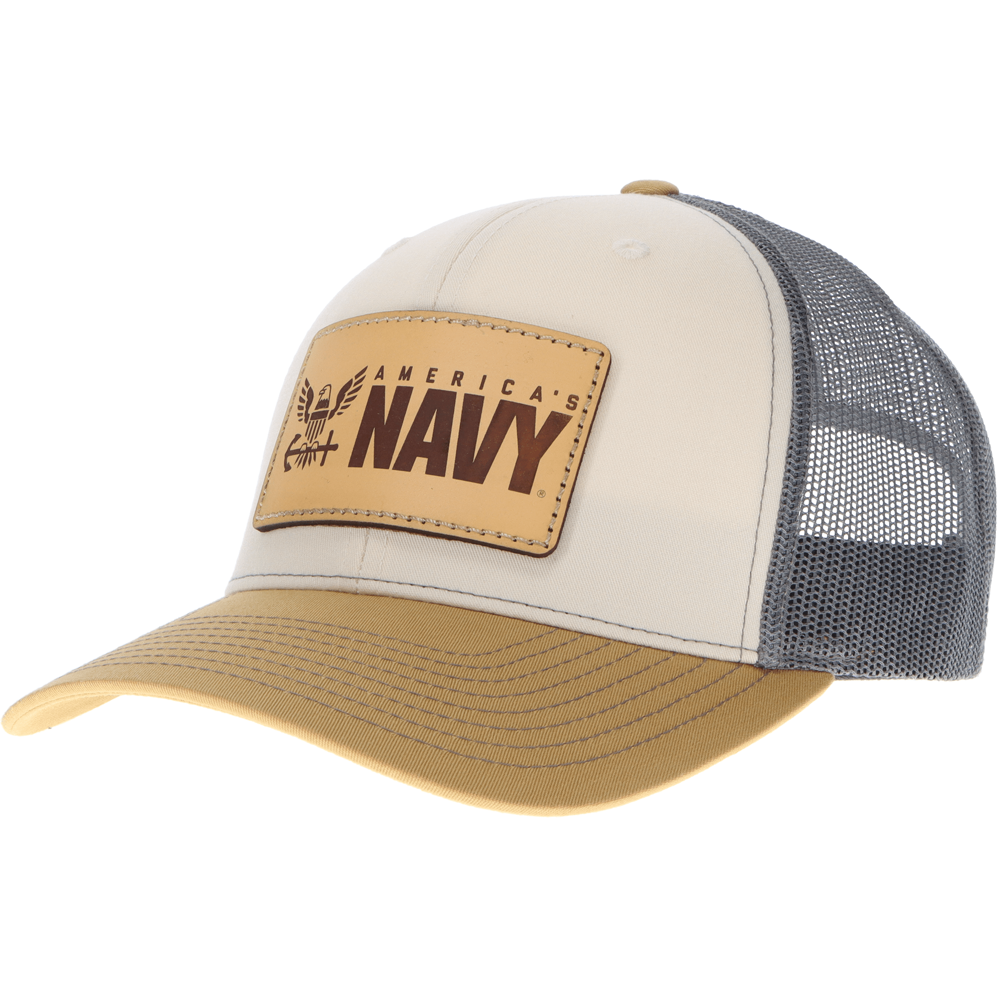 U.S. Navy "America's Navy" Richardson 112 Signature Trucker Hat - Natural