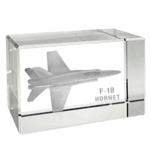 F-18 Hornet 3D Rectangle Block by Etched Memory