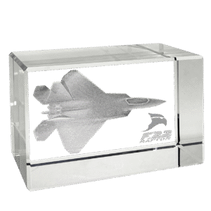 F-22 Raptor 3D Rectangle Block by Etched Memory