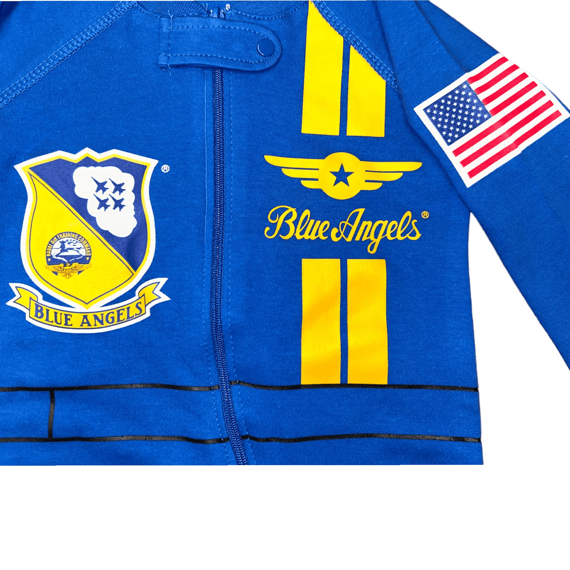 Blue Angels Baby Crawler Flight Suit Outfit by Trooper Clothing